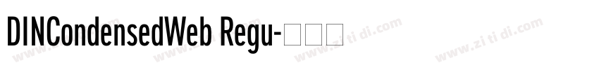 DINCondensedWeb Regu字体转换